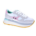 Zapatillas Sun68 AX zapatos Mujer modelo Big Stargirl Sponge Logo Blanco Cordón