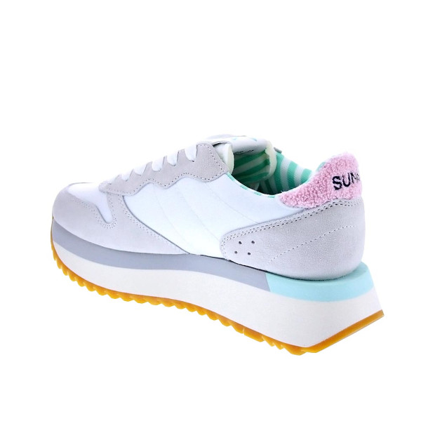 Zapatillas Sun68 AX zapatos Mujer modelo Big Stargirl Sponge Logo Blanco Cordón