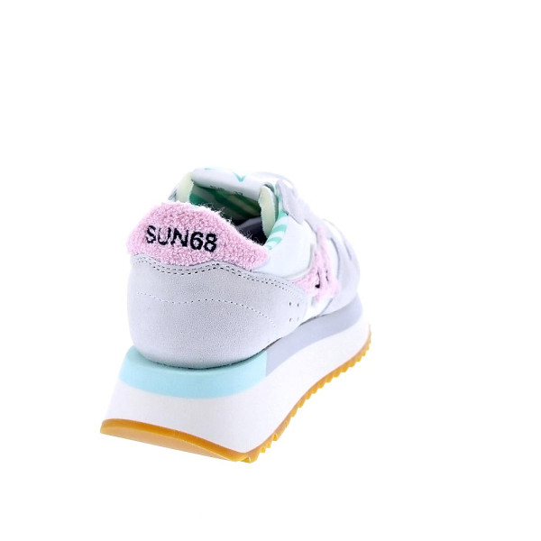 Zapatillas Sun68 AX zapatos Mujer modelo Big Stargirl Sponge Logo Blanco Cordón