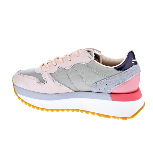 Zapatillas Sun68 AX zapatos Mujer modelo Big Stargirl Printed Logo Amarillo Cordón