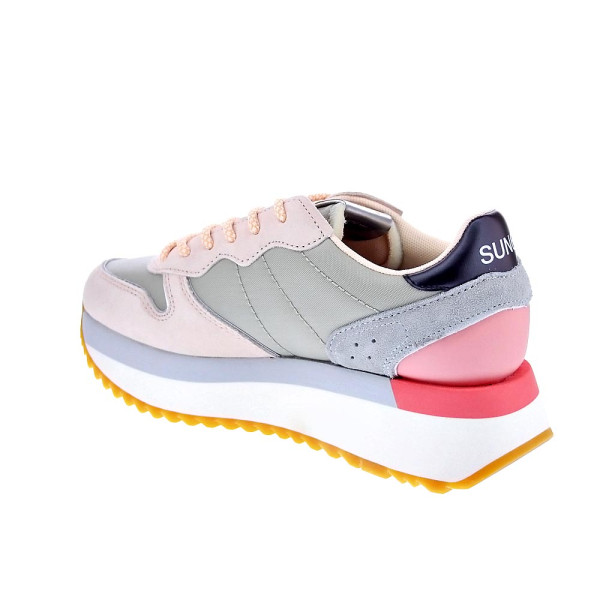 Zapatillas Sun68 AX zapatos Mujer modelo Big Stargirl Printed Logo Amarillo Cordón