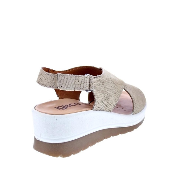 Sandalias Igi zapatos Mujer modelo 5667333 Beige Velcro
