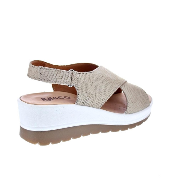 Sandalias Igi zapatos Mujer modelo 5667333 Beige Velcro
