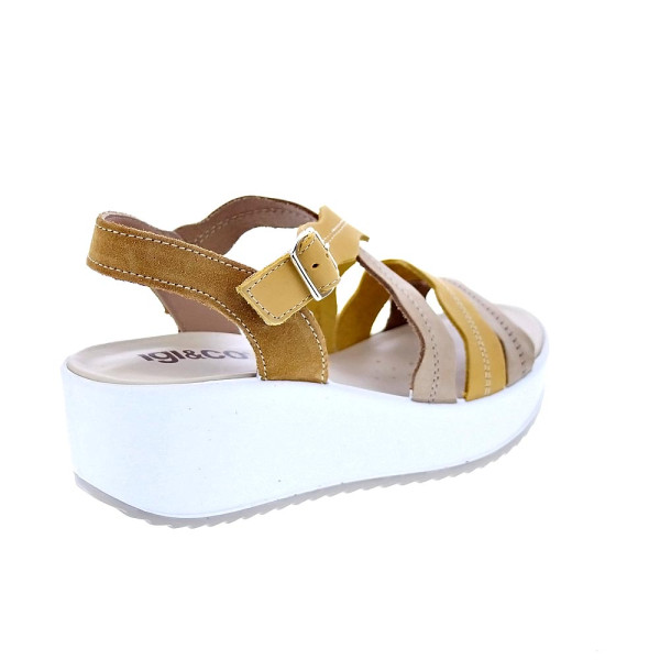 Sandalias Igi zapatos Mujer modelo 5668533 Beige Hebilla