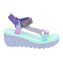 Sandalias Fly London zapatos Mujer modelo Yefa Verde Velcro