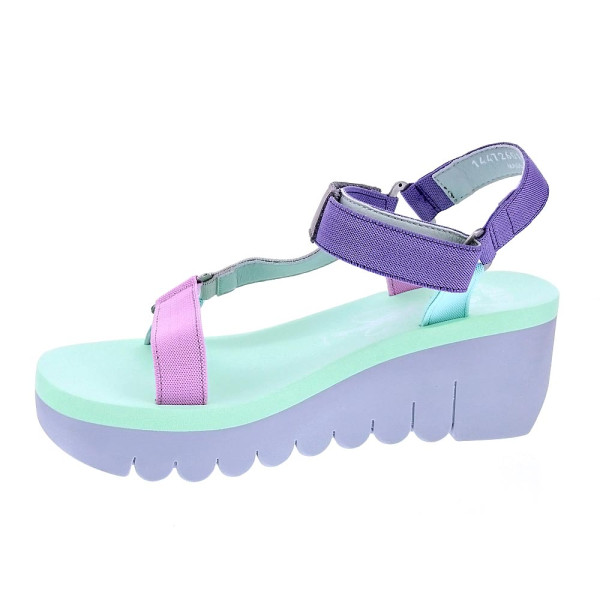 Sandalias Fly London zapatos Mujer modelo Yefa Verde Velcro