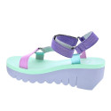 Sandalias Fly London zapatos Mujer modelo Yefa Verde Velcro