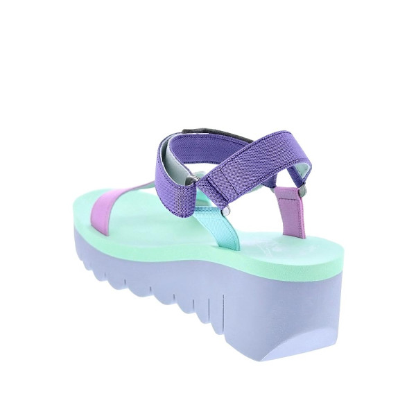 Sandalias Fly London zapatos Mujer modelo Yefa Verde Velcro