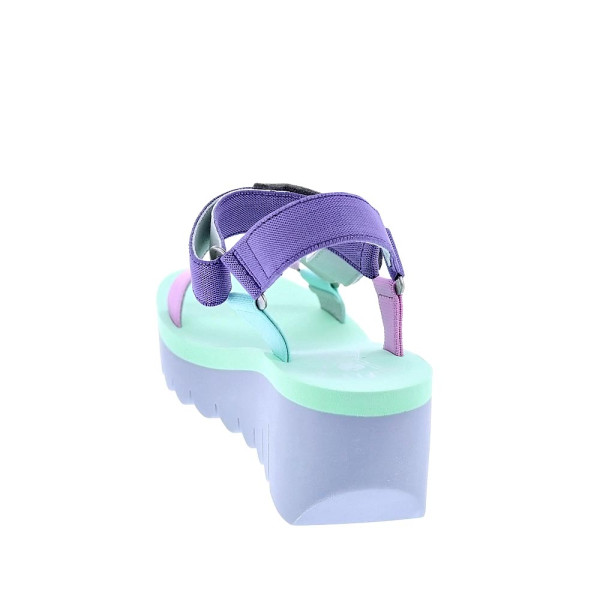 Sandalias Fly London zapatos Mujer modelo Yefa Verde Velcro