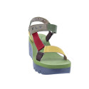 Sandalias Fly London zapatos Mujer modelo Yefa Verde Velcro