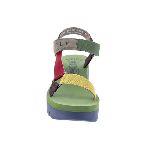 Sandalias Fly London zapatos Mujer modelo Yefa Verde Velcro