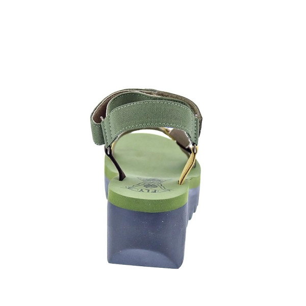 Sandalias Fly London zapatos Mujer modelo Yefa Verde Velcro