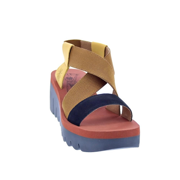 Sandalias Fly London zapatos Mujer modelo Yabi Negro Elástico