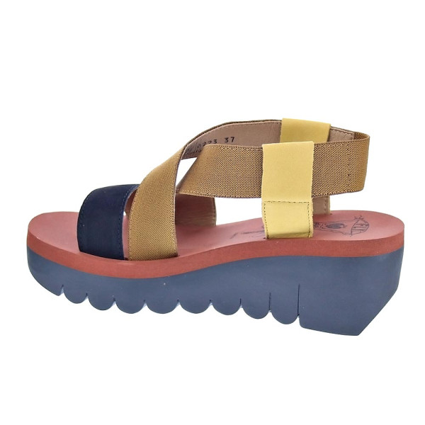 Sandalias Fly London zapatos Mujer modelo Yabi Negro Elástico