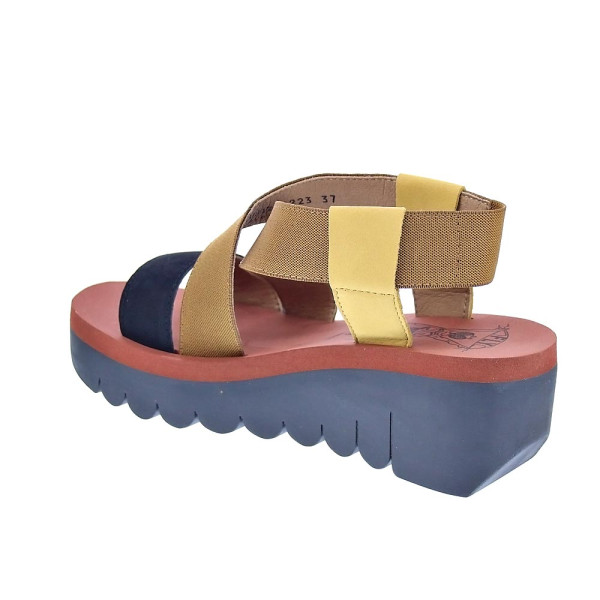 Sandalias Fly London zapatos Mujer modelo Yabi Negro Elástico