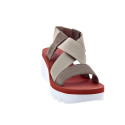 Sandalias Fly London zapatos Mujer modelo Yabi Beige Elástico