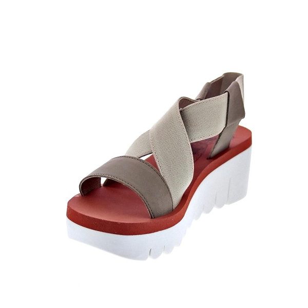 Sandalias Fly London zapatos Mujer modelo Yabi Beige Elástico