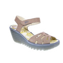 Sandalias Fly London zapatos Mujer modelo Yazi Beige Velcro