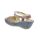 Sandalias Fly London zapatos Mujer modelo Yazi Beige Velcro