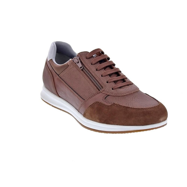 Zapatillas Geox zapatos Hombre modelo Avery cremallera Marrón Cordón
