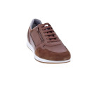 Zapatillas Geox zapatos Hombre modelo Avery cremallera Marrón Cordón