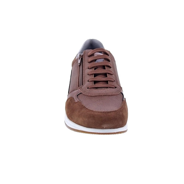 Zapatillas Geox zapatos Hombre modelo Avery cremallera Marrón Cordón