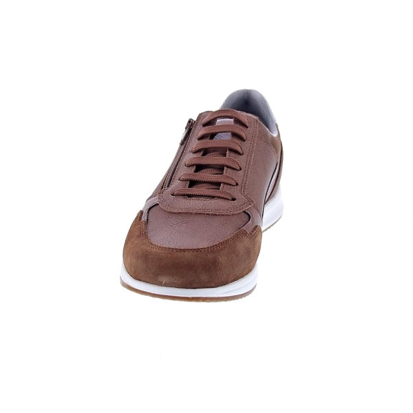 Zapatillas Geox zapatos Hombre modelo Avery cremallera Marrón Cordón