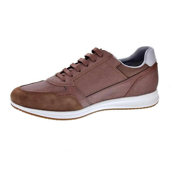 Zapatillas Geox zapatos Hombre modelo Avery cremallera Marrón Cordón