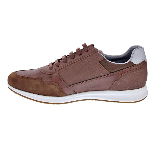 Zapatillas Geox zapatos Hombre modelo Avery cremallera Marrón Cordón