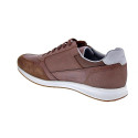 Zapatillas Geox zapatos Hombre modelo Avery cremallera Marrón Cordón