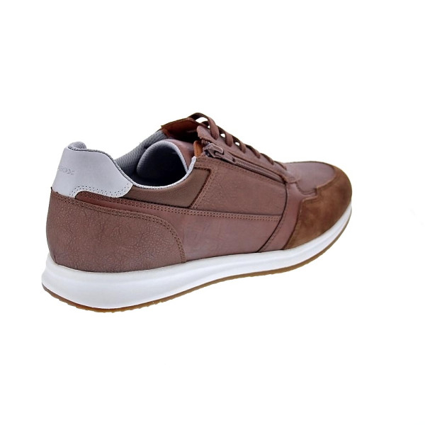 Zapatillas Geox zapatos Hombre modelo Avery cremallera Marrón Cordón