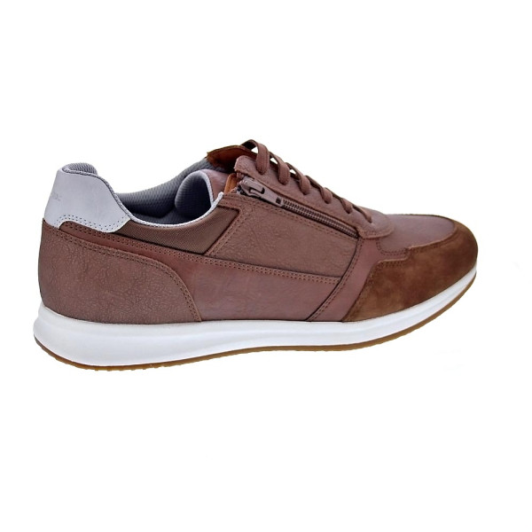 Zapatillas Geox zapatos Hombre modelo Avery cremallera Marrón Cordón
