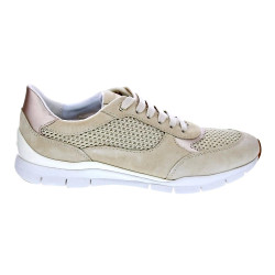 Zapatillas Geox zapatos Mujer modelo Sukie Beige Cordón