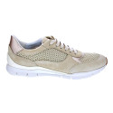 Zapatillas Geox zapatos Mujer modelo Sukie Beige Cordón