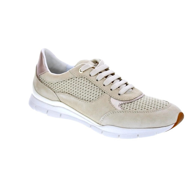 Zapatillas Geox zapatos Mujer modelo Sukie Beige Cordón