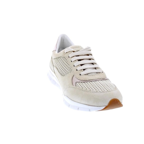 Zapatillas Geox zapatos Mujer modelo Sukie Beige Cordón