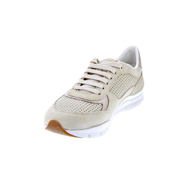 Zapatillas Geox zapatos Mujer modelo Sukie Beige Cordón