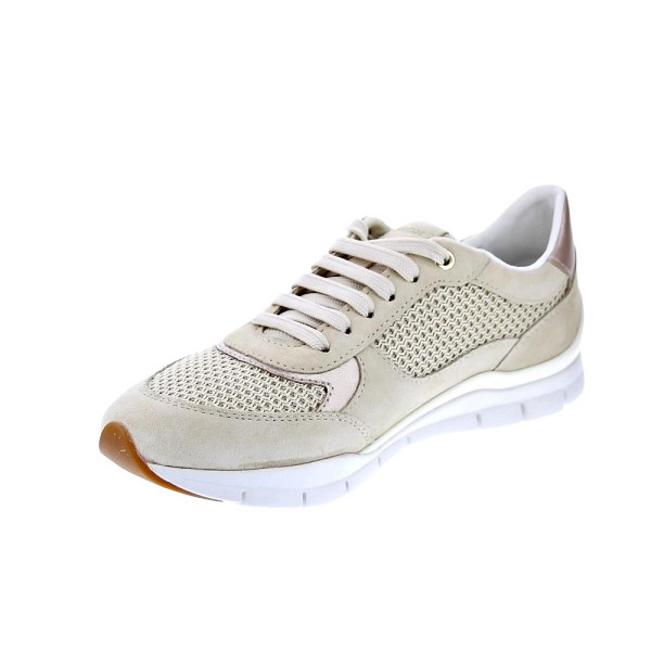 Zapatillas Geox zapatos Mujer modelo Sukie Beige Cordón
