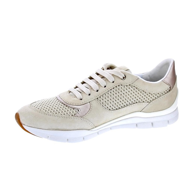 Zapatillas Geox zapatos Mujer modelo Sukie Beige Cordón