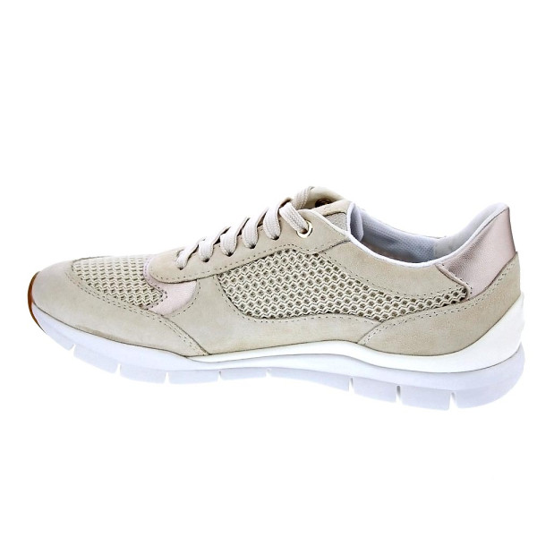 Zapatillas Geox zapatos Mujer modelo Sukie Beige Cordón