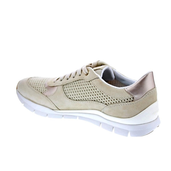 Zapatillas Geox zapatos Mujer modelo Sukie Beige Cordón