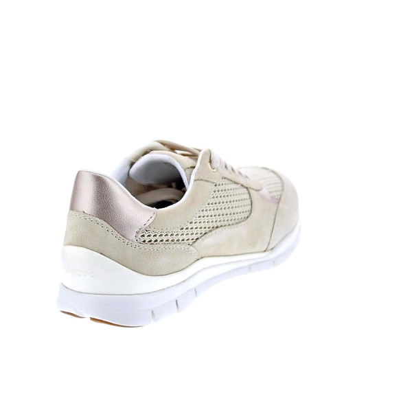 Zapatillas Geox zapatos Mujer modelo Sukie Beige Cordón