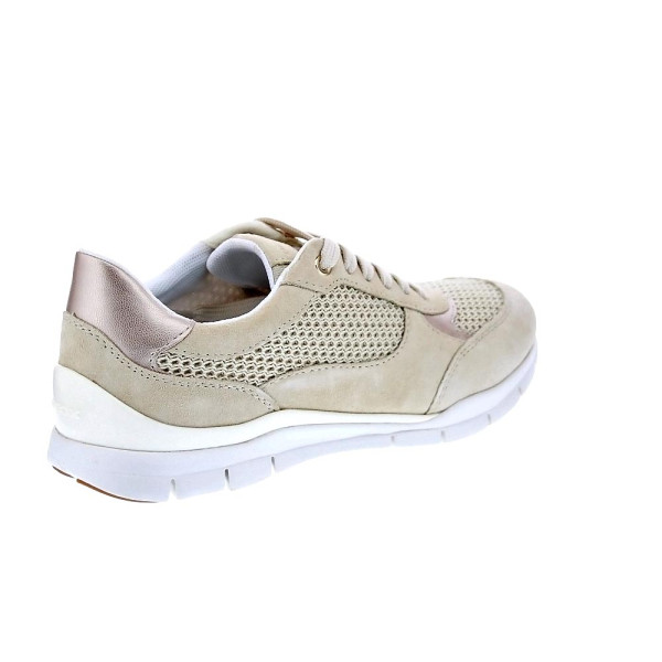 Zapatillas Geox zapatos Mujer modelo Sukie Beige Cordón