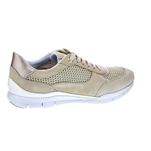 Zapatillas Geox zapatos Mujer modelo Sukie Beige Cordón
