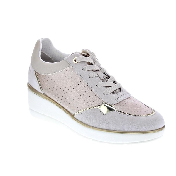 Zapatillas Geox zapatos Mujer modelo Ilde Beige Cordón