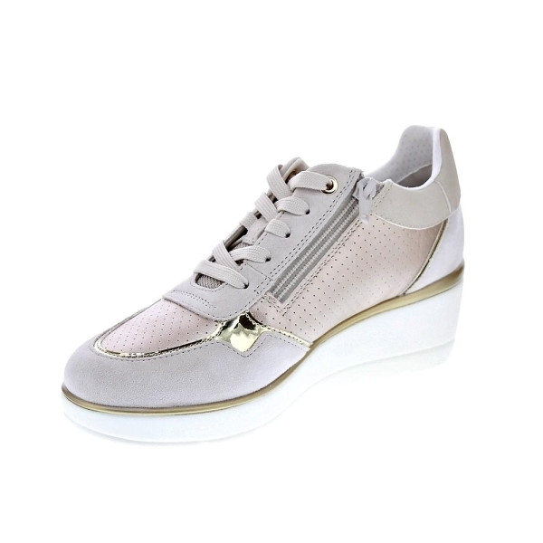 Zapatillas Geox zapatos Mujer modelo Ilde Beige Cordón