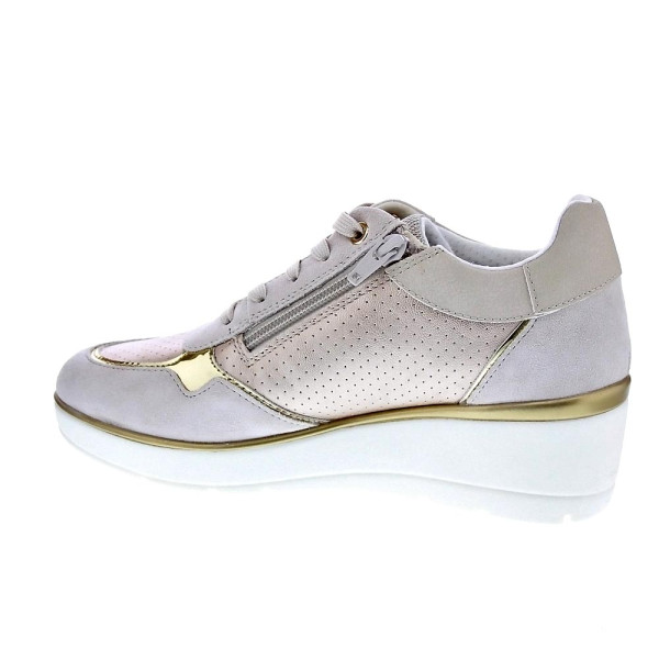 Zapatillas Geox zapatos Mujer modelo Ilde Beige Cordón