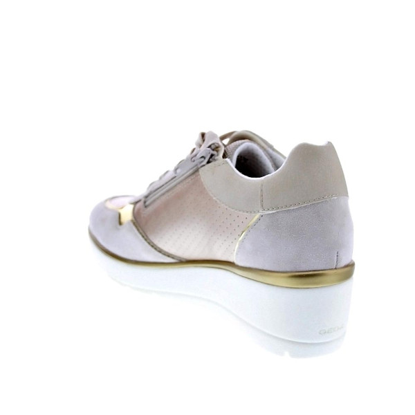 Zapatillas Geox zapatos Mujer modelo Ilde Beige Cordón