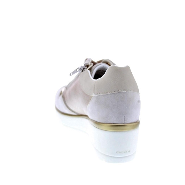 Zapatillas Geox zapatos Mujer modelo Ilde Beige Cordón
