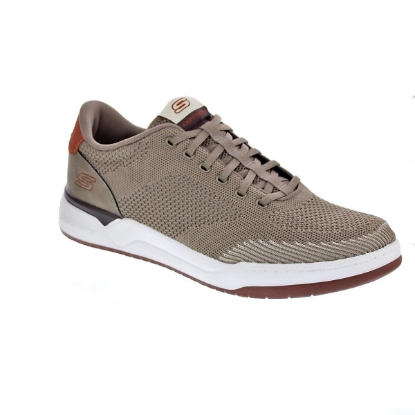 Zapatillas Skechers zapatos Hombre modelo Corliss Dorset Beige Cordón